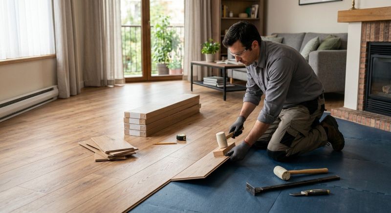 Laminate Floor Installation in Tiverton, RI