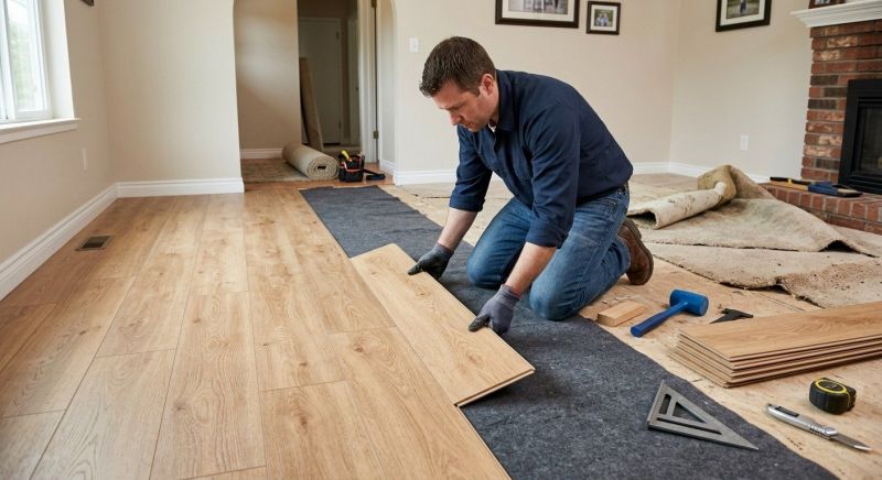 Laminate Floor Remodeling in East Greenwich, RI