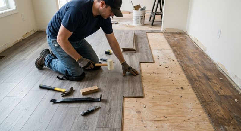 Laminate Floor Remodeling in East Greenwich, RI