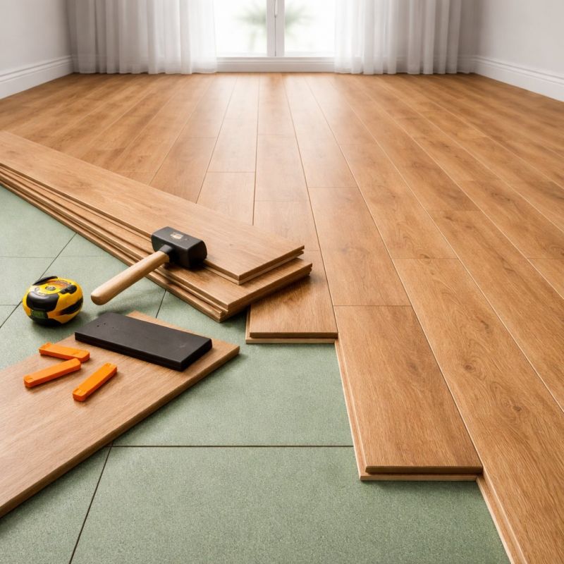 Laminate Floor Remodeling in East Greenwich, RI