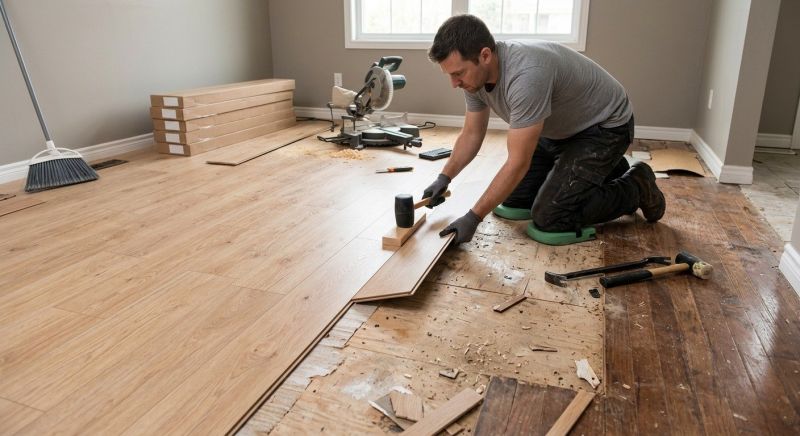 Laminate Floor Replacement in Exeter, RI