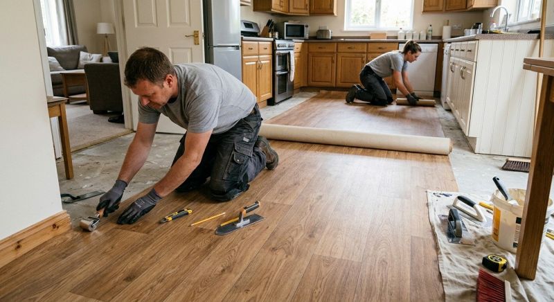 Linoleum Flooring Replacement in East Greenwich, RI
