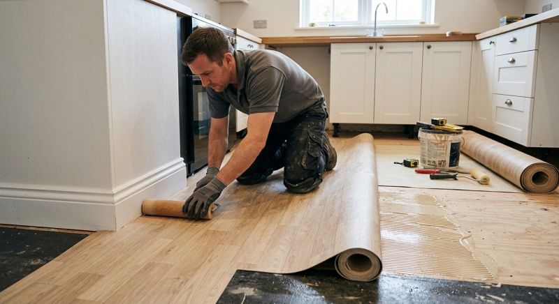 Sheet Linoleum Installation in East Greenwich, RI