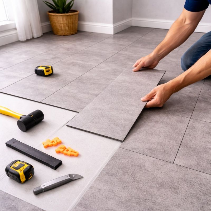 Vinyl Tile Installation in East Greenwich, RI